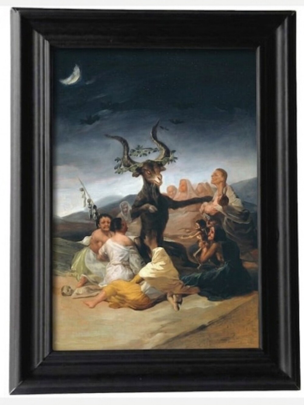 The Witches' Sabbath - Francisco José de Goya Wiccan Pagan Gothic Occult Framed